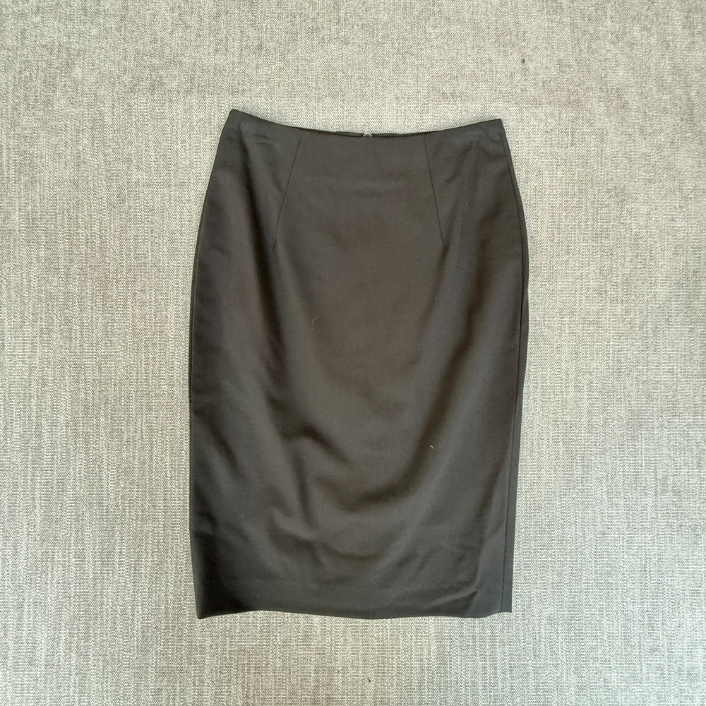 Womens Straight & Pencil Skirt Black Business Workwear Office Career Back Zip
